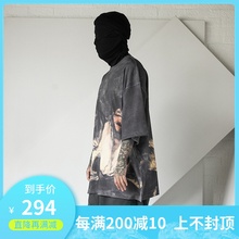 做旧复古油画印花潮流T恤 Collection Dirty The