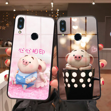 网红魅族note9手机壳m9note钢化玻璃壳魅族note8猪小屁新潮男女款