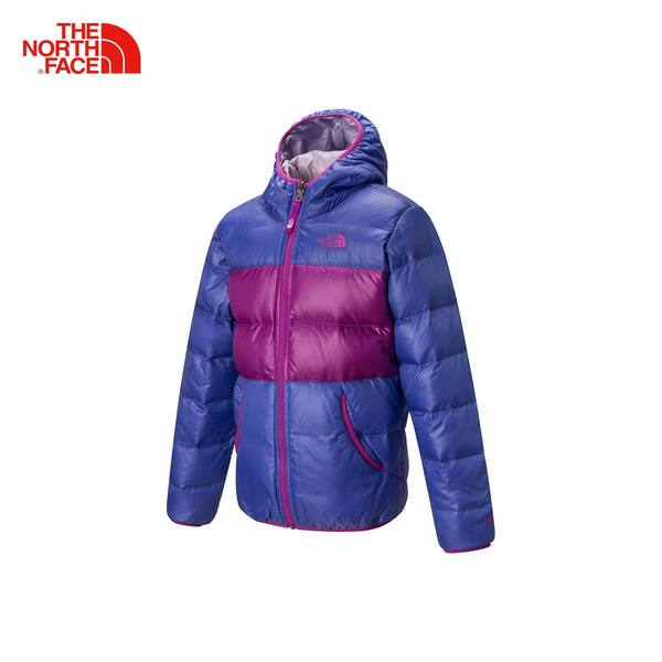 TheNorthFace/北面冬季女童两面穿羽绒服550鹅绒秋季冬季4-14岁