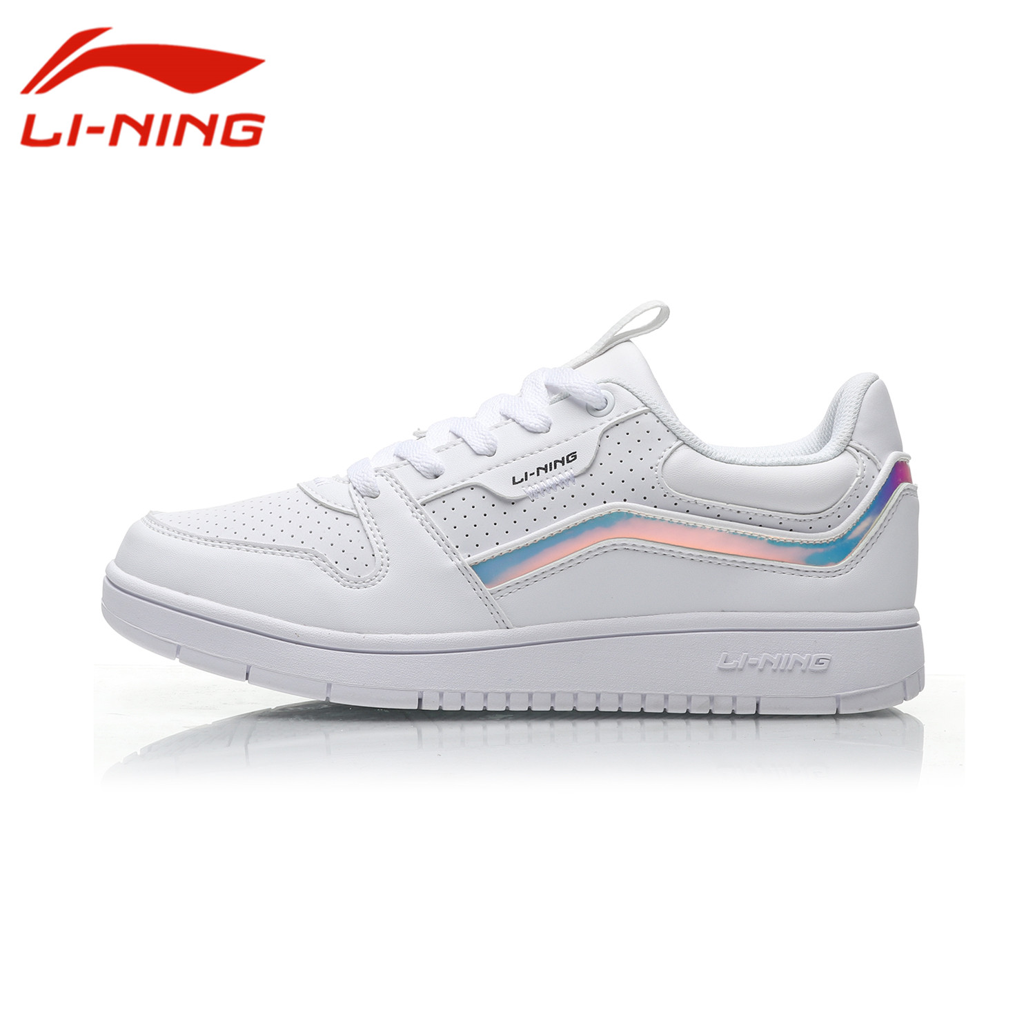 Li Ning Casual Shoes Women's Shoes 2019 New Casual Board Shoes Fashion Small White Shoes Women's Low Top Sports Shoes AGCP252