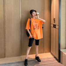 套装 休闲纯棉t恤夏两件套潮妈显瘦托腹五分裤 夏季时尚 YYZJ孕妇装