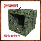 精品弹弓靶箱可折叠靶箱不锈钢靶心加厚消音布练习射击钢珠回收箱