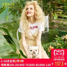 妖精的口袋Z旗舰店夏装2018新款韩版复古网纱吊带连衣裙女宽松图片