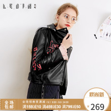 乐町2018春装新款韩版机车ulzzang夹克短外套秋上衣BF风CWBD73836图片