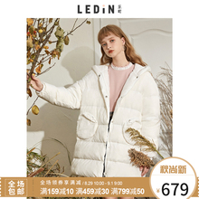 乐町韩版个性口袋羽绒服可爱球球2018秋装新款女时尚复古宽松外套图片