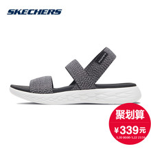Skechers斯凯奇女鞋新款橡筋带轻质凉鞋 减震舒适休闲凉拖 15310