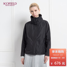 SCOFIELD女装时尚保暖直筒中空棉实用短款纯色休闲外套SFJP711010图片