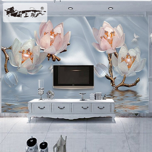 现代简约8d电视背景墙壁画 客厅卧室3D立体无
