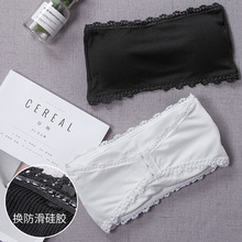 螺纹抹胸棉短款性感聚拢防走光围胸裹胸打底背心式内衣女