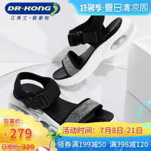 Dr.Kong/江博士气垫女凉鞋2019新款厚底松糕休闲运动凉鞋
