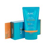 韩国AHC隔离防晒霜spf50新版二代B5玻尿酸清爽保湿户外防晒50ml