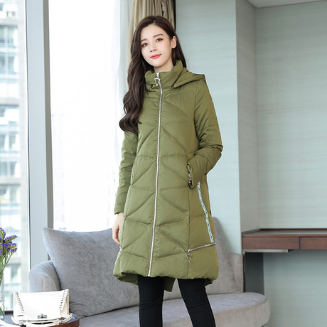 年轻妈妈装加厚羽绒服女中长款2018冬装新款品牌大码女装羽绒外套商品大图