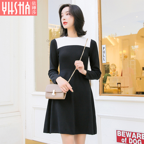 依嬅莎2018年冬季新款连衣裙YD18YQL6110商品大图