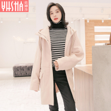 依嬅莎2018年冬季新款毛呢外套YD18MNL6200图片