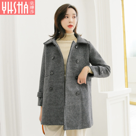 依嬅莎2018年冬季新款毛呢外套YD18MNW6258商品大图