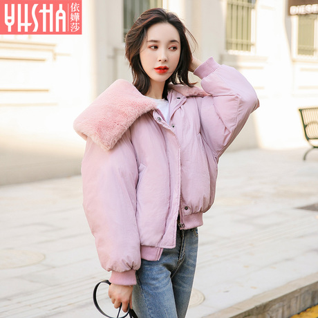 依嬅莎2018年冬季新款棉衣外套YD18WTL6307商品大图