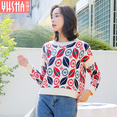依嬅莎2018冬季女装毛衣商品大图