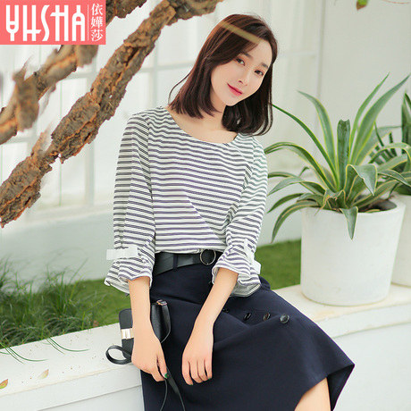 依嬅莎2018年春季新款T恤YC18TX5497商品大图