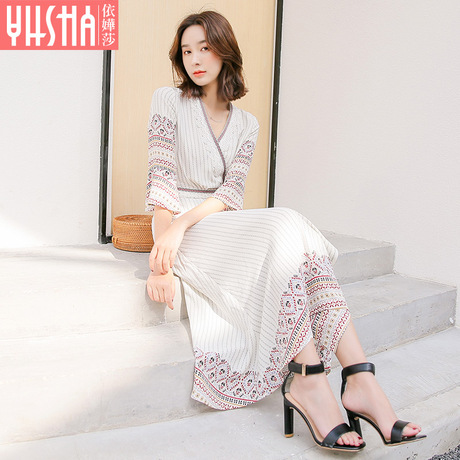 依嬅莎2018年夏季新款连衣裙YX18WT5654商品大图
