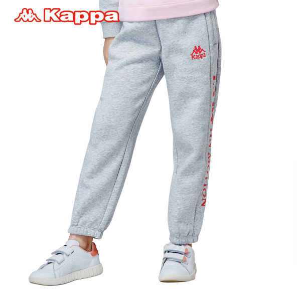 Kappa kids童装女儿童针织长裤运动裤卫裤|K06H2AK51
