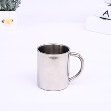 不锈钢啤酒杯中式带手柄刷牙杯成人漱口杯礼品 厂家新款