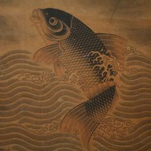 本店拷贝 白描电子稿 有余图 佚名 工笔画底稿