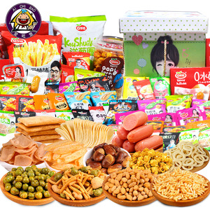 口水娃零食大礼包混合装食品