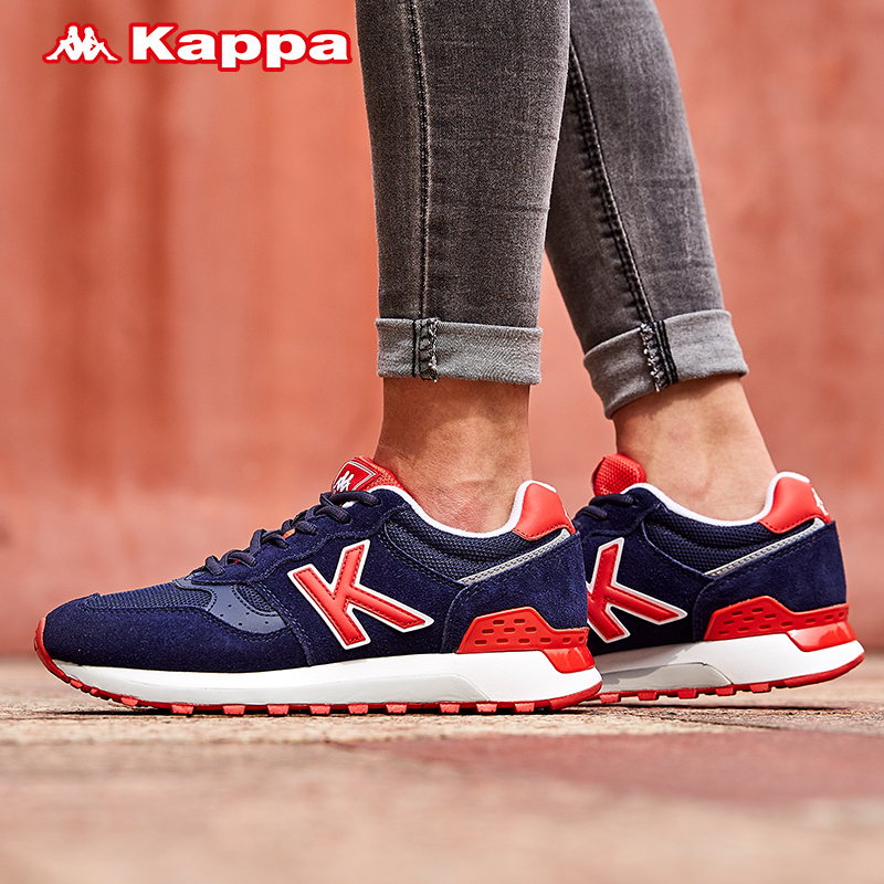 Kappa卡帕情侣款男女复古跑步鞋 背靠背休闲鞋运动鞋K0655MM52