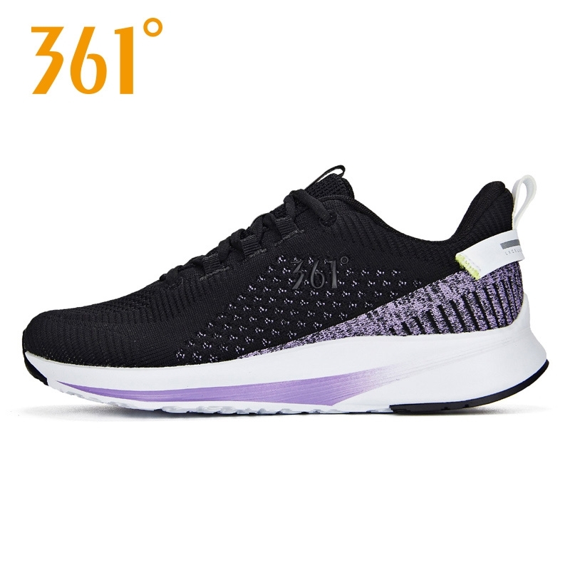 361 degree women's shoes, sports shoes, 2019 new autumn breathable black leisure tourism women's mesh running shoes, women