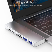 hub集线器 USB C分线转换器 浩霖 双Type 多端口type 扩展坞