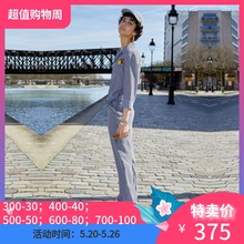 ochirly欧时力格子腰带连体裤 特卖周375元 1GY2062090
