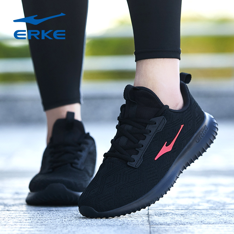 ERKE Men's Shoes Autumn 2019 New Winter Mesh Student activism Shoes Men's Casual Running Shoes Flying Weaving Shoes