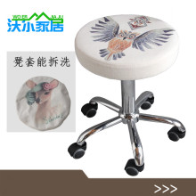 美发转椅纹绣升降椅美容椅子旋转美甲化妆靠背圆凳技师滑轮大工椅