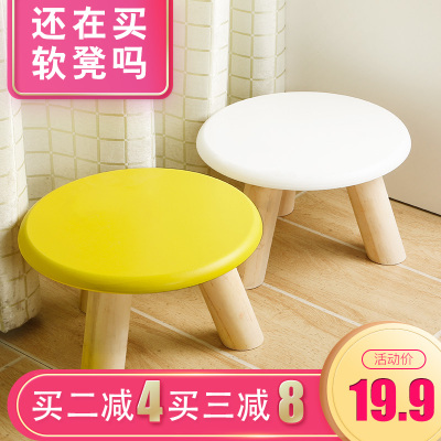 小凳子家用实木小矮凳换鞋凳时尚木凳成人儿童小椅子创意小板凳