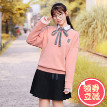 西子小荷松松垮垮卫衣女2018新款韩版薄款宽松中学生秋季套头上衣图片