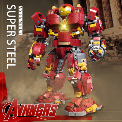 超级英雄复仇者联盟兼容乐高拼装积木小人仔漫