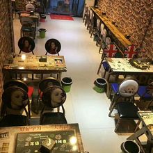 复古主题餐厅麻辣烫烧烤龙虾餐饮火锅饭店食堂快餐小吃店桌椅组合