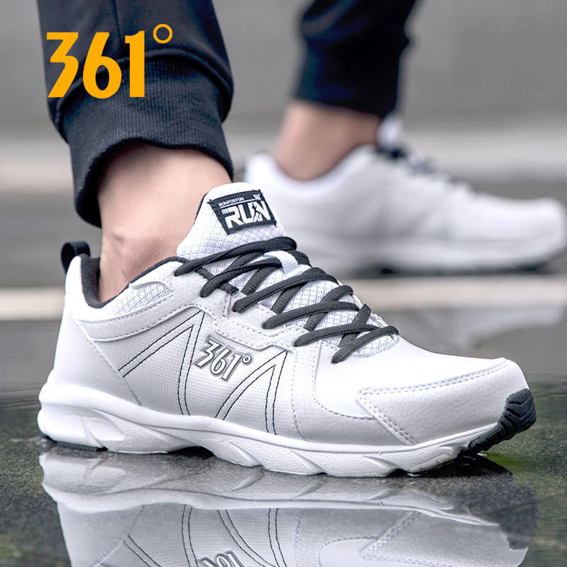 361 Men's Running Shoes New Official Authentic 361 Degree Winter Casual Shoes Leather Running Shoes Sports Shoes Men's R