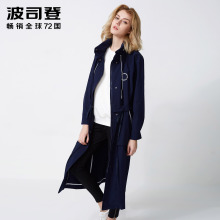 Bosideng/波司登2018新品春季休闲通勤女士时尚风衣外套B80516006图片