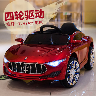 婴儿童电动车四轮可坐遥控汽车1-3岁4-5摇摆童车宝宝玩具车可坐人