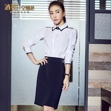 涟影职业装帅气干练衬衫套装女装正装OL商务工作服时尚气质工装春图片