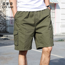 夏季中年男士爸爸装短裤纯棉宽松40岁50中老年人休闲五分裤外穿衩