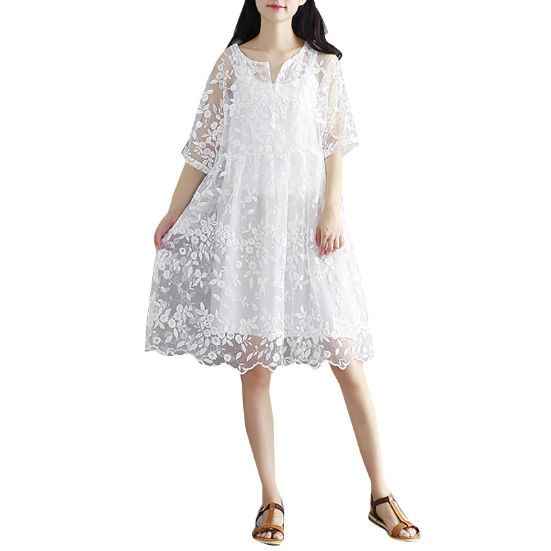 蕾丝连衣裙女夏2018新款气质吊带长裙修身显