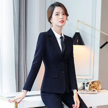 职业装女装套装2018秋冬新款OL时尚工装西装套裙女面试正装工作服图片