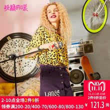 妖精的口袋纯棉裙子夏装2018新款磨边扣子A字裙毛边半身裙女短裙图片