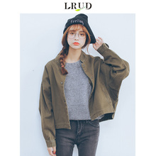 LRUD2018秋装新款女装棒球服外套女原宿风宽松韩版学生BF短款上衣图片