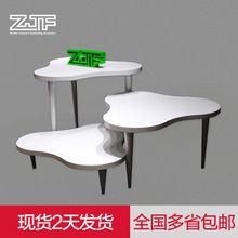 众匠坊ZJF 服装店流水台展示台落地简约陈列中岛高低桌示桌展柜D2