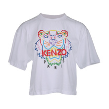 KENZO/高田贤三KEF862TS7674YP女士彩虹老虎头短袖短款T恤18新款图片