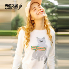 天使之城2018春季新款提花加绣花长袖毛衫毛衣女62170379图片