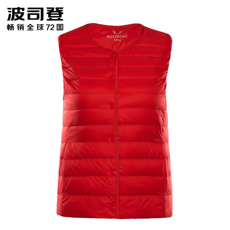 波司登2018新款羽绒马甲女短款马夹背心百搭无袖内胆冬B80130010商品大图